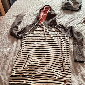 Ampersand Ave double hood hoodie